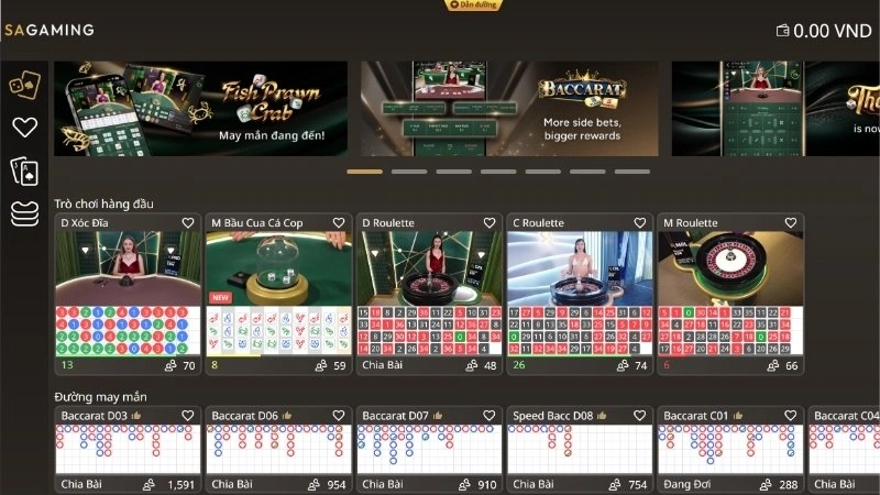 Sảnh đối tác Casino W388 uy tín
