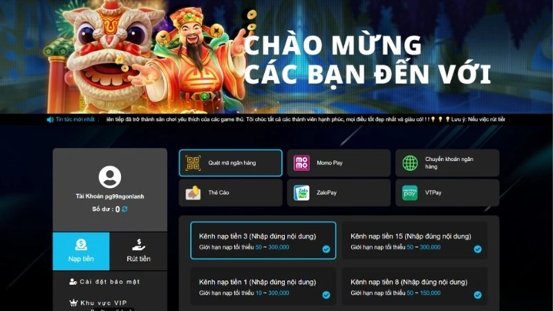 Các bước nạp tiền đơn giản Các bước nạp tiền đơn giản
